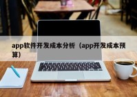 app软件开发成本分析（app开发成本预算）